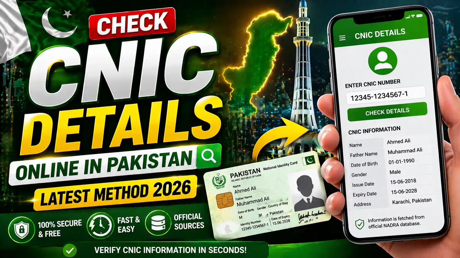 Check CNIC Details Online in Pakistan (Latest Method 2026): Safe, Legal & Practical Guide