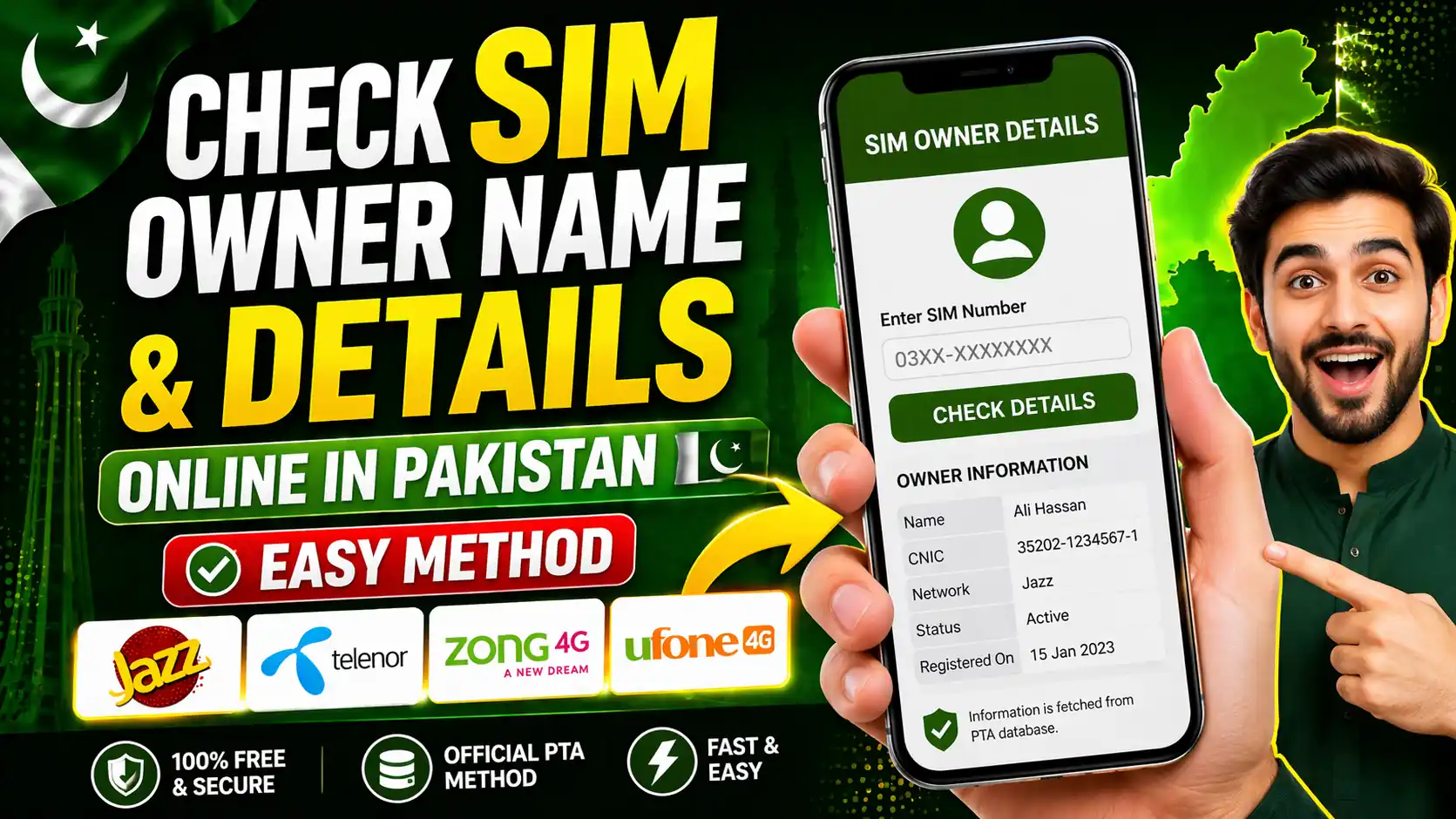 Check SIM Owner Name & Details Online in Pakistan – Easy Method (2026)