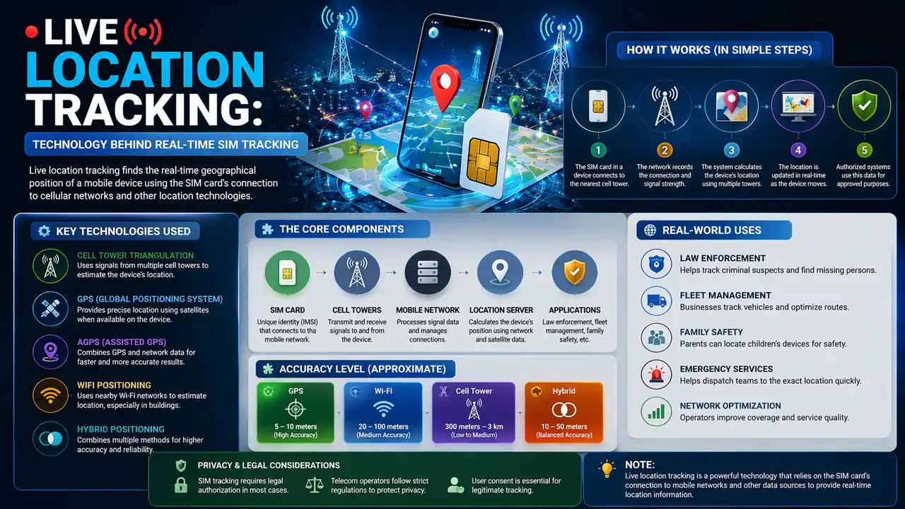 Live Location Tracking: Technology Behind Real-Time SIM Tracking